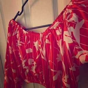 Tropical Floral Print Two-Piece